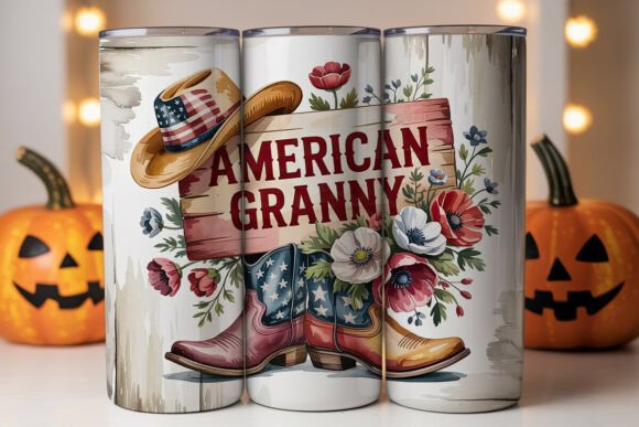 American Granny Tumbler Wrap