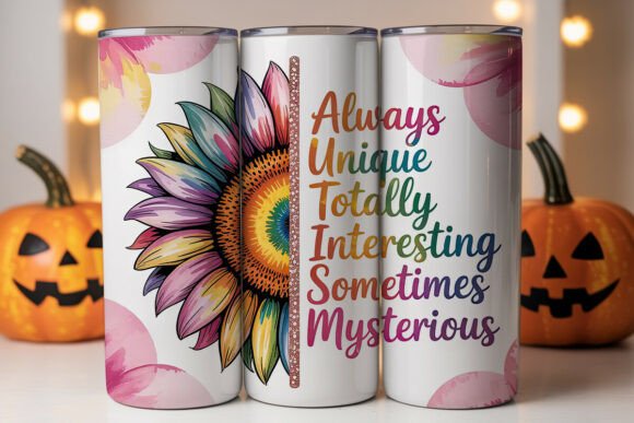 Autism Sunflower Tie-Dye Tumbler Wrap Design Review