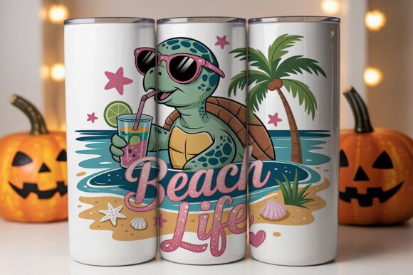 Beach Life Turtle Tumbler Wrap Review
