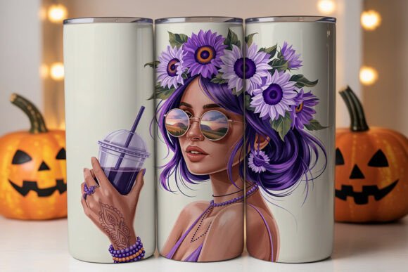 Boho Sunflower Girl Tumbler Wrap Review