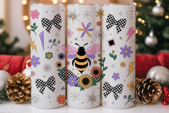 Checkered Bee Tumbler Wrap Review for Embroidery Projects