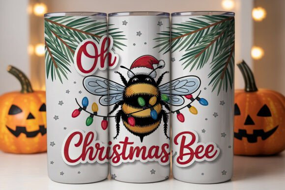 Christmas Bee Tumbler Wrap