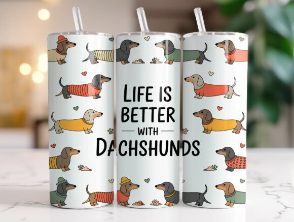 Dachshund Life Better with Dogs Tumbler Review