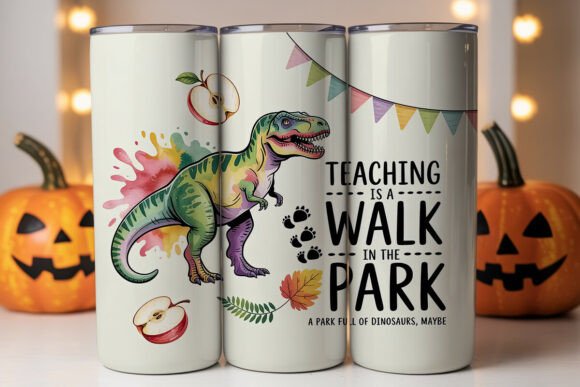 Dinosaur Teacher Tumbler Wrap