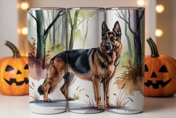 German Shepherd Dog 20oz Tumbler Wrap