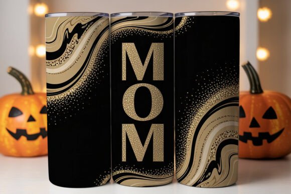 Gold Glitter Mom Tumbler Wrap Review