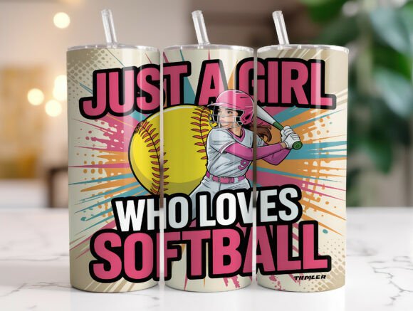 Just a Girl Who Loves Softball Tumbler