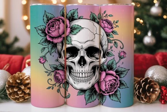 Pastel Goth Skull Tumbler Wrap Review