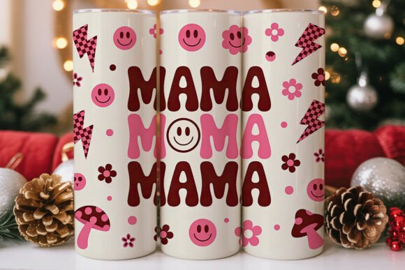 Retro Groovy Mama Tumbler Wrap