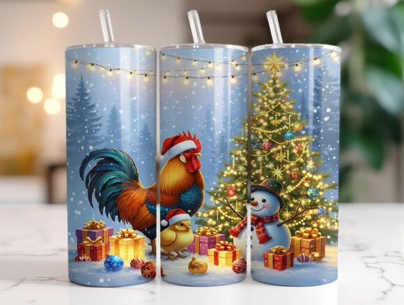 Rustic Farmhouse Rooster Tumbler Design Review