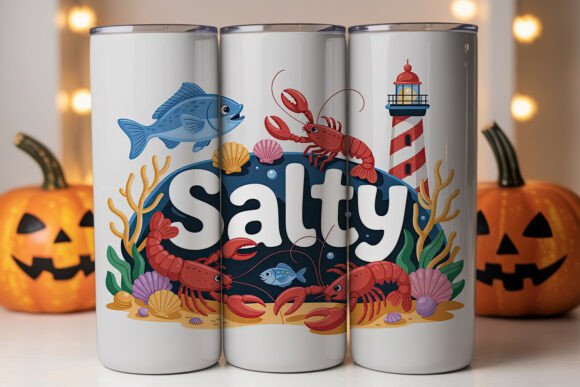 Salty Sea Life Tumbler Wrap