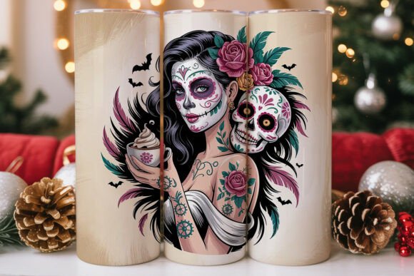 Sugar Skull Girl Tumbler Wrap