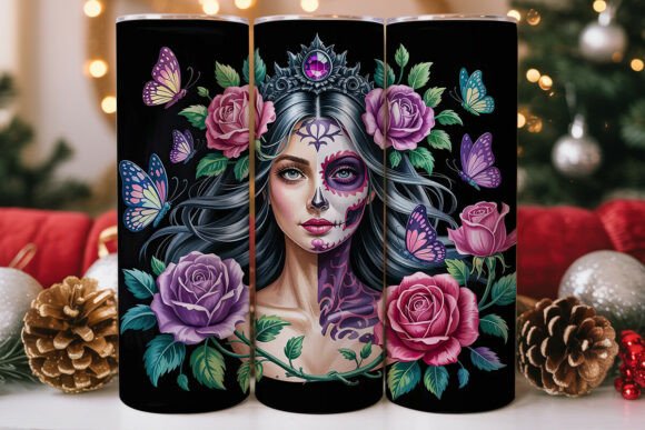 Sugar Skull Queen Tumbler Wrap Design Review