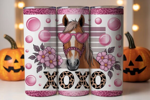 XOXO Horse 20oz Tumbler Wrap